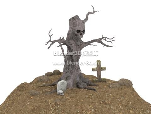坟堆骷髅树