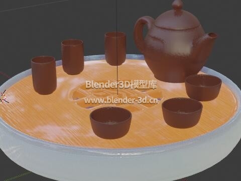 中式茶盘茶杯茶壶