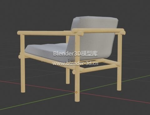 木架软垫椅子