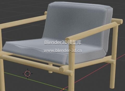 木架软垫椅子