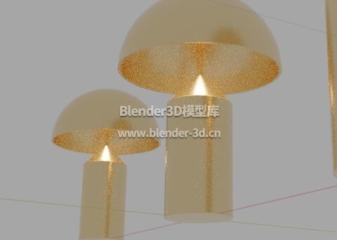 金色蘑菇台灯