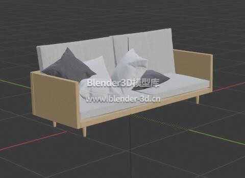 现代木制沙发