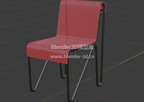 红色Beugel椅子