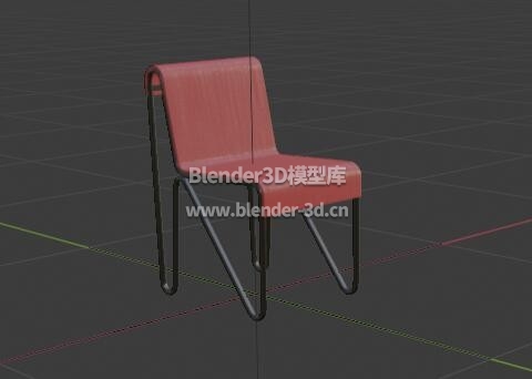 红色Beugel椅子
