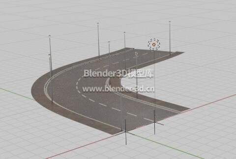 程序性双车道路灯公路