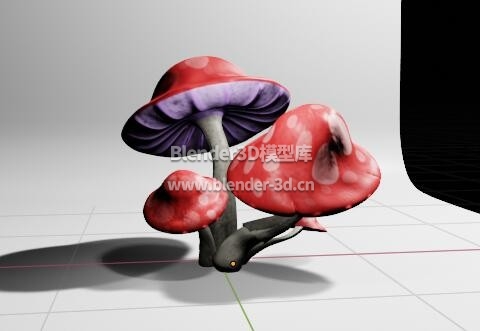 卡通红色蘑菇