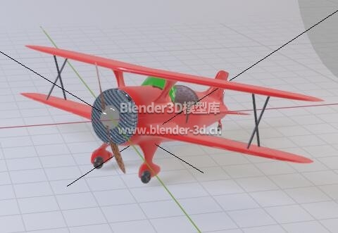 红色双翼玩具飞机