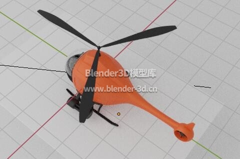 橙色玩具直升飞机