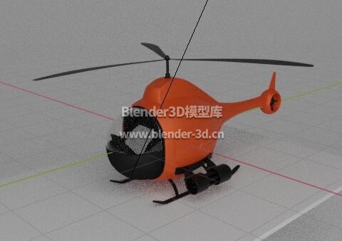 橙色玩具直升飞机