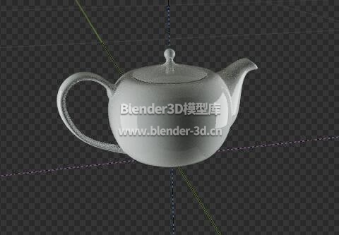 普通白瓷茶壶