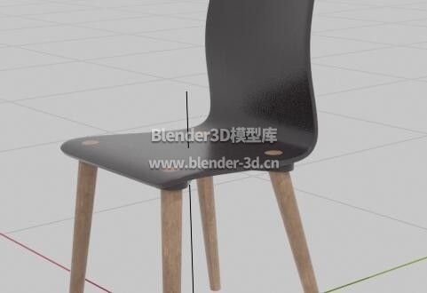 木脚塑料靠背椅子