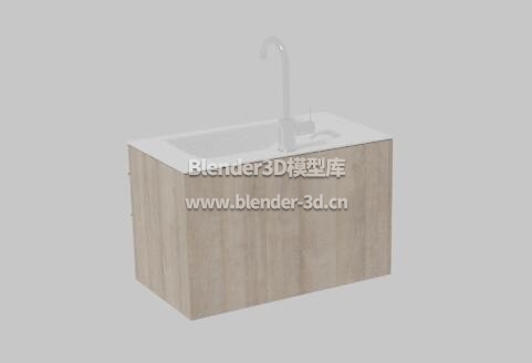 木质方形水槽洗脸台盆