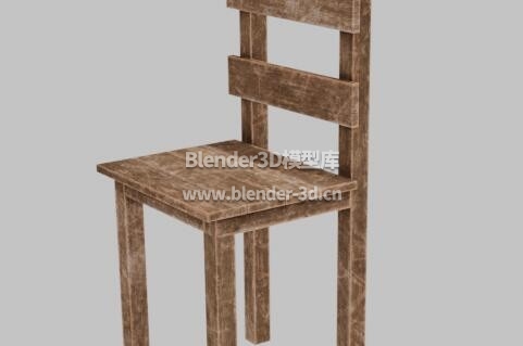 中世纪木靠背椅子