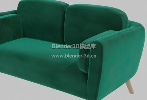 绿色天鹅绒沙发