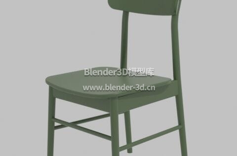 绿色靠背椅子