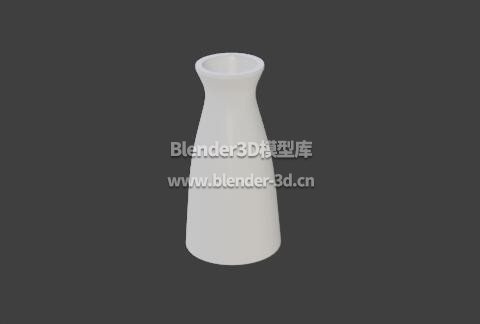 白色陶瓷细颈花瓶