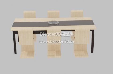 现代实木餐桌会议桌子椅子