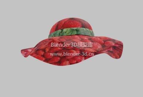 草莓女士遮阳帽