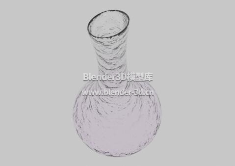 粉色玻璃花瓶