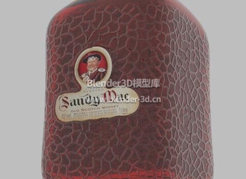 一瓶Sandy Mac威士忌酒