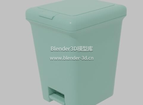 绿色塑料垃圾桶