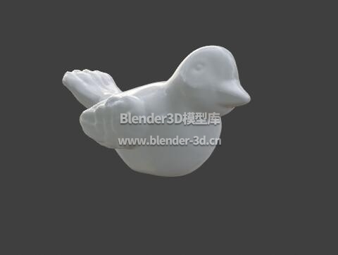 白色小鸟装饰雕塑