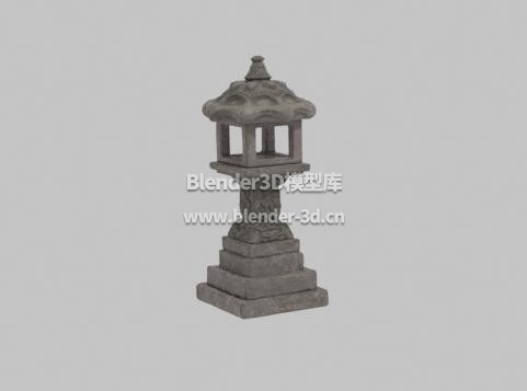 日本方形庭院石灯龛