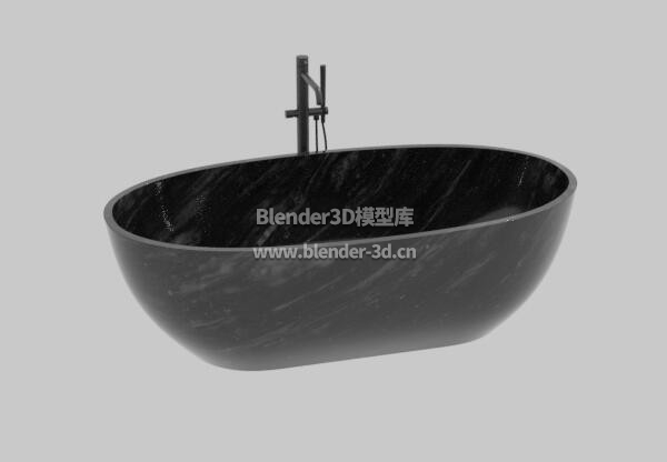 黑色石制浴缸浴盆