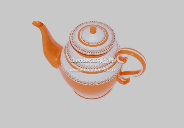 橙色茶壶