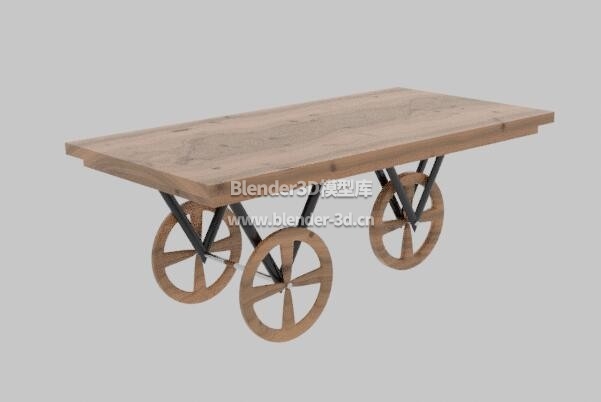 木板三轮桌子