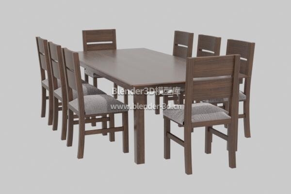 实木餐桌软垫椅子