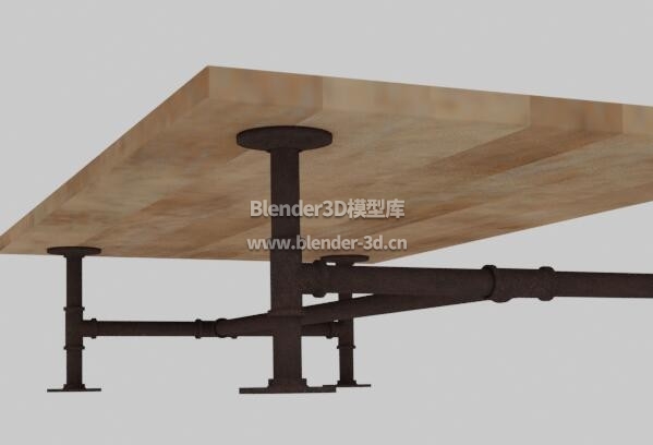 中世纪木板咖啡桌子