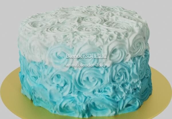 蓝色巧克力蛋糕