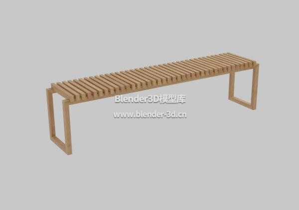 木框架长椅子凳子