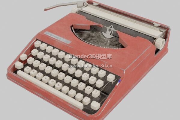 橙色爱马仕Hermes便携式打字机