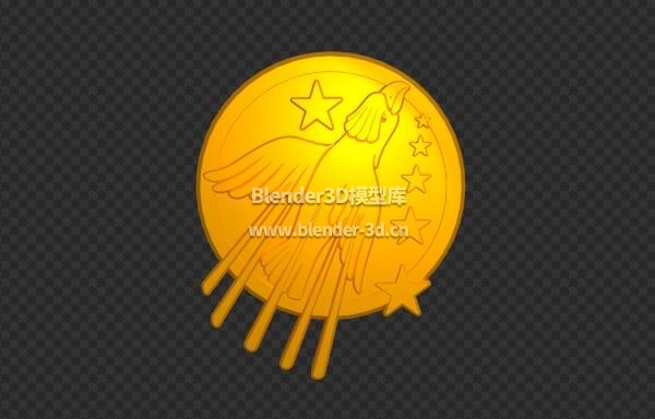 金色雄鹰logo徽章