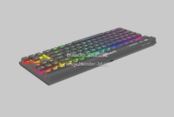 黑色RGB键盘
