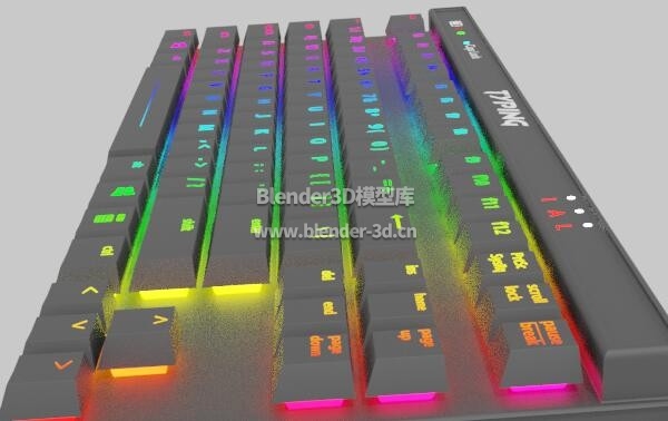 黑色RGB键盘