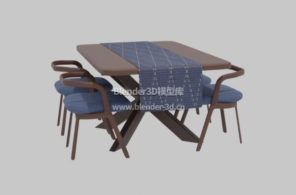 深色实木餐桌椅子