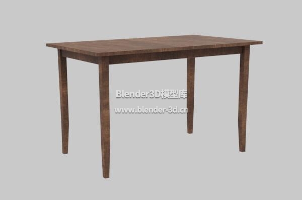 简洁暗木色桌子