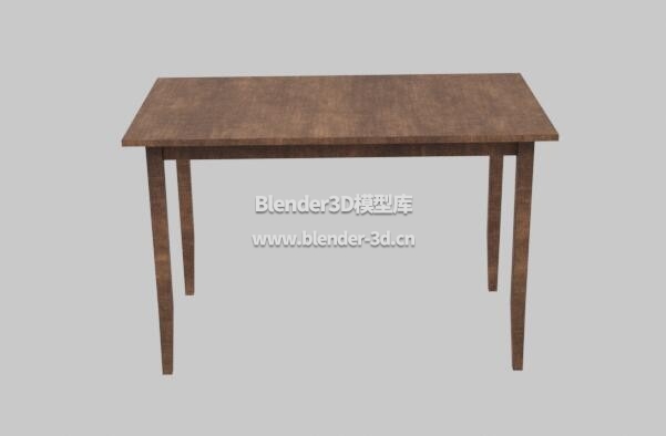 简洁暗木色桌子