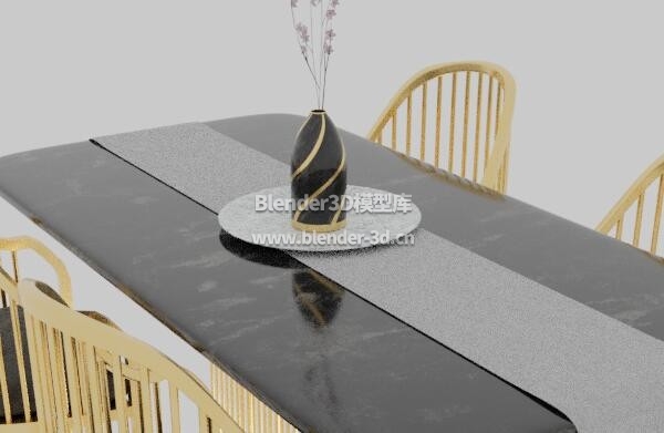 金色大理石餐桌子椅子