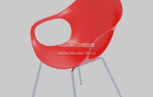 红色PVC塑料椅子