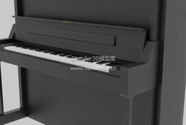 黑木色立式钢琴