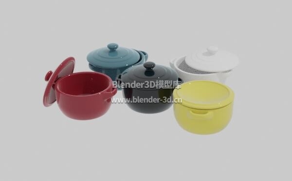 彩色陶瓷炖锅