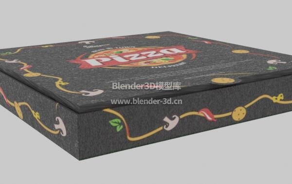 黑色披萨盒子