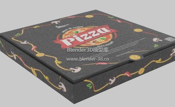 黑色披萨盒子