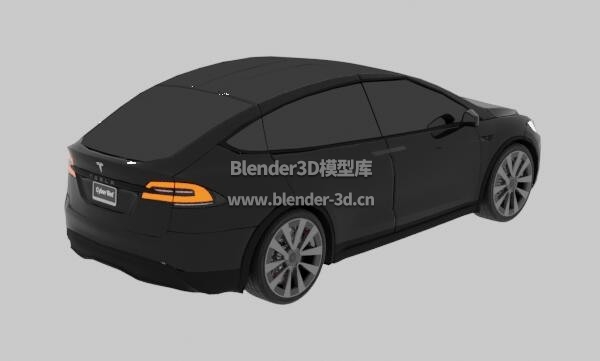 黑色2021款Tesla Model X汽车