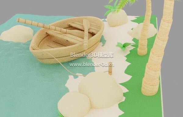 热带海滨木船