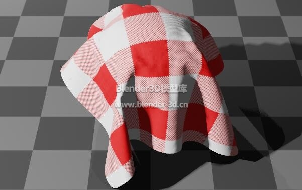 红白格子布料面料编织物棉麻布料布匹